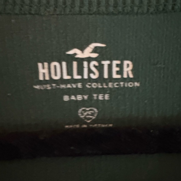 Hollister Forest Green Ribbed Crop Top - Picture 3 of 3